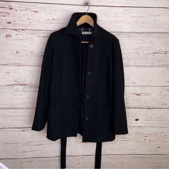 J. Crew black wool pea coat - Picture 6 of 12